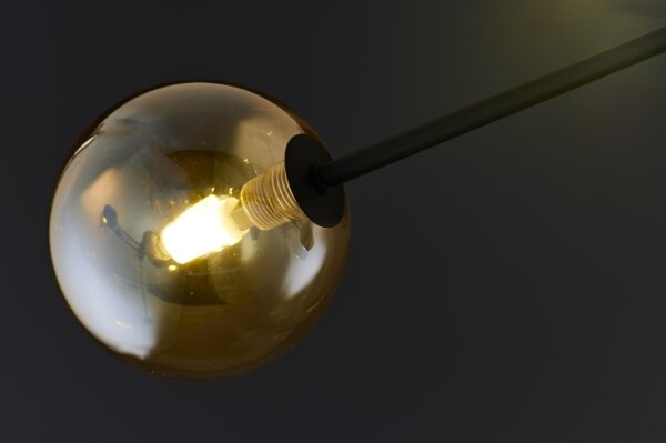 Jupiter 1994 - Lampadario a sospensione con supporto rigido MOKA 4xGU10/10W/230V + 4xG9/10W/230V nero/beige