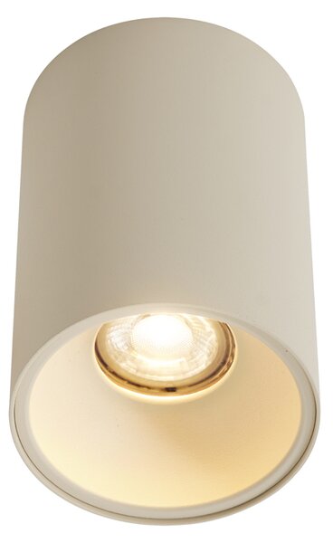 Set di 4 faretti moderni beige da superficie GU10 50mm rotondi - Deep