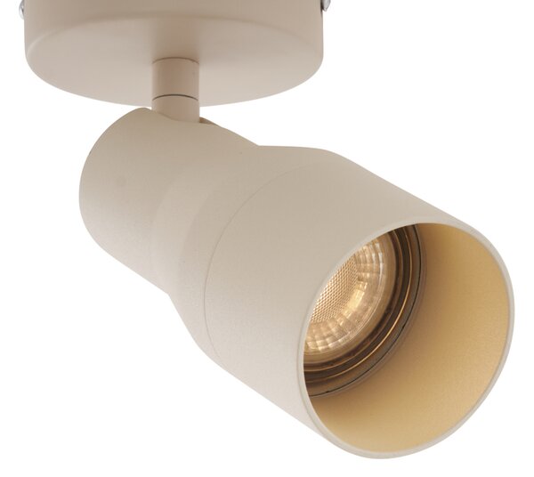 Faretto da soffitto moderno beige GU10 Ø50mm - Stanley