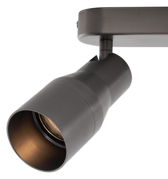 Faretto da soffitto rotondo colore canna di fucile GU10 50 mm 2 luci - Stanley