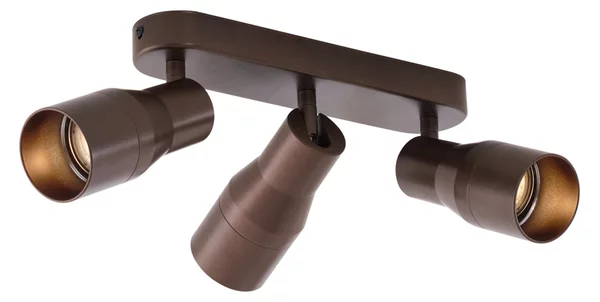 Faretto da soffitto rotondo bronzo scuro GU10 50mm 3 luci - Stanley