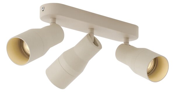 Faretto da soffitto rotondo beige GU10 50mm 3 luci - Stanley