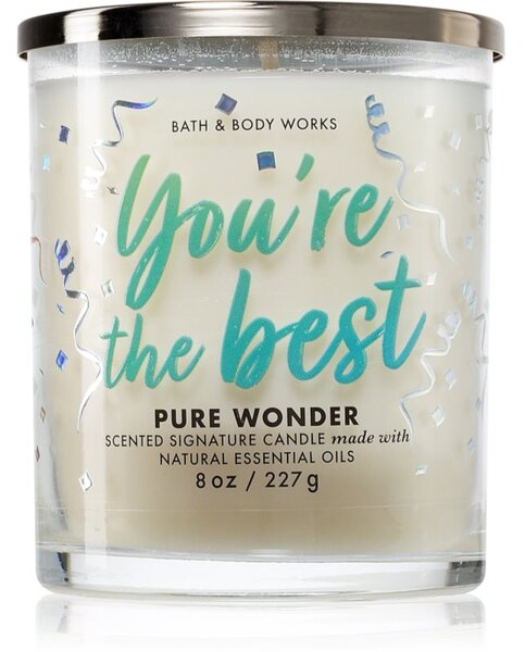 Bath & Body Works Pure Wonder candela profumata 227 g