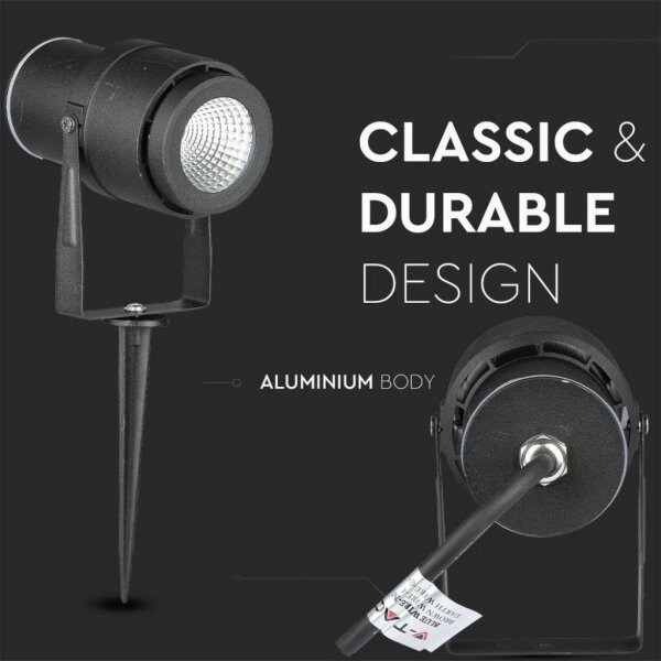 Lampada LED da esterno LED/12W/100-240V IP65 nero - vetro verde