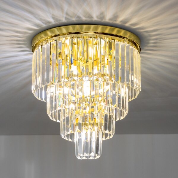 Brilagi - Plafoniera LED in cristallo MOZART 5xE14/40W/230V dorata