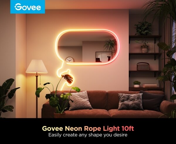 Govee - Neon 2 MATTER striscia LED flessibile 3m RGBIC Wi-Fi