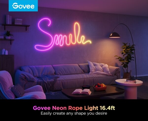 Govee - Neon 2 MATTER pieghevole Striscia LED 5m RGBIC Wi-Fi IP67