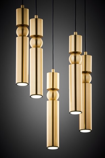 Jupiter 2020 - Lampadario a sospensione con filo ALAS 5xGU10/10W/230V oro