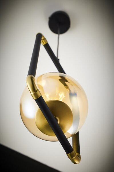 Jupiter 2024 - Lampadario a sospensione con filo ZAFRA 1xG9/10W/230V nero/oro/beige