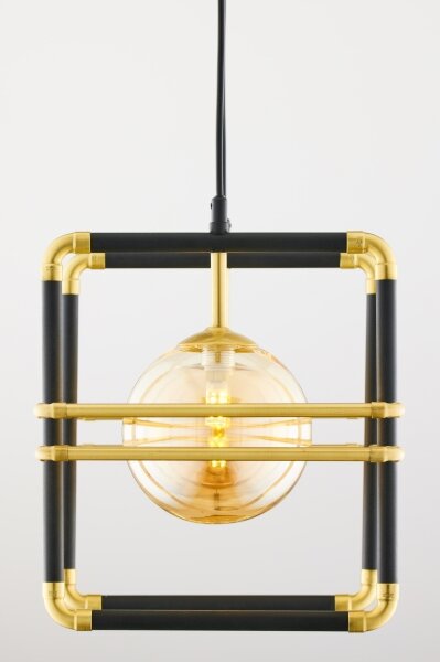 Jupiter 2026 - Lampadario a sospensione con filo FIORI 2xG9/10W/230V nero/oro/beige