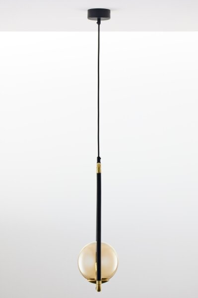 Jupiter 2024 - Lampadario a sospensione con filo ZAFRA 1xG9/10W/230V nero/oro/beige
