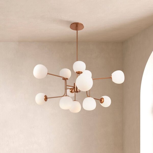 Maytoni Lampadario a soffitto Erich, dimmerabile, Ottone / Oro, Soggiorno / Sala da pranzo, Metallo, Moderno, Lampadario
