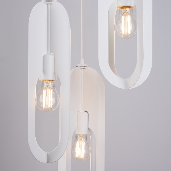 Sollux SL.1361 - Lampadario a sospensione con filo NICUS 3xE27/15W/230V bianco