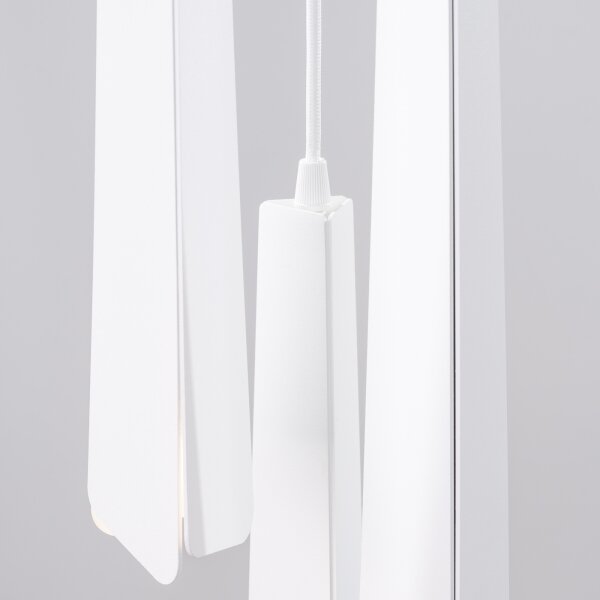 Sollux SL.1398 - Lampadario a sospensione con filo PRYSM 3xG9/8W/230V bianco