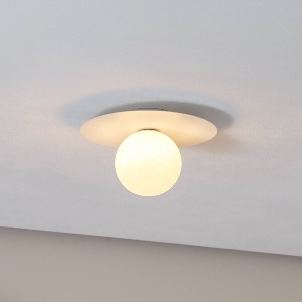 Plafoniera soffitto Pixie TK Lighting, dimmerabile, Bianco / Opale, Soggiorno / Sala da pranzo, Metallo, Moderno, Plafoniera