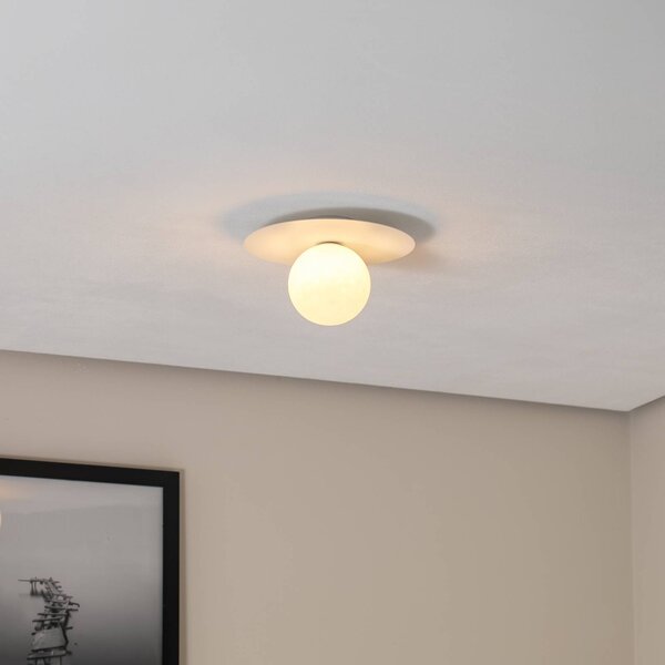 Plafoniera soffitto Pixie TK Lighting, dimmerabile, Bianco / Opale, Soggiorno / Sala da pranzo, Metallo, Moderno, Plafoniera