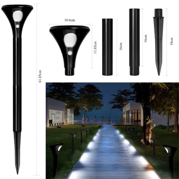 Immax 08502L - Lampada solare LED con sensore LED/1W/3,7V 6000K IP65
