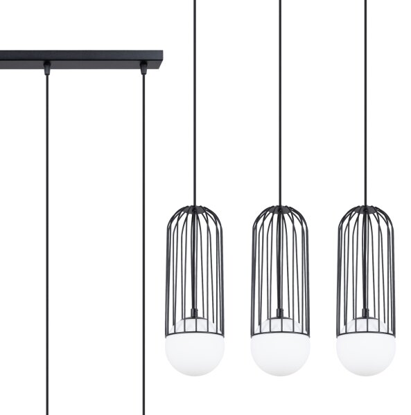 Sollux SL.1334 - Lampadario a sospensione con filo BRINA 3xG9/8W/230V nero