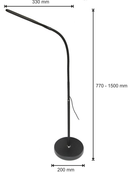 Lampada LED dimmerabile 3in1 10W 230V 3000/4000/6000K CRI 90 nera