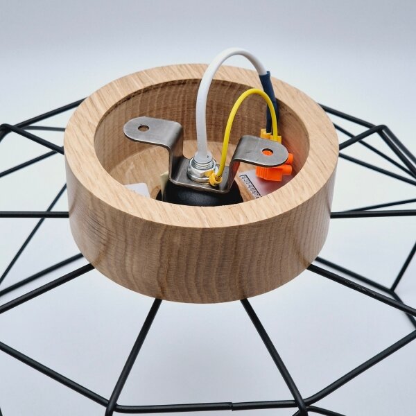 Brilagi - Plafoniera WOODY BASKET 1xE27/60W/230V rovere