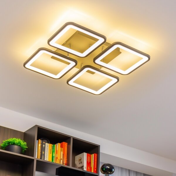 Brilagi - Lampadario a plafone LED dimmerabile SQUARED LED/85W/230V 3000-6500K + +TC