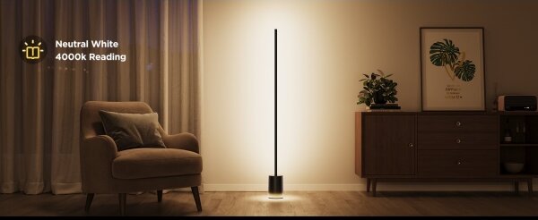 Govee - Lampada LED da terra Smart MATTER LED RGBICWW Wi-Fi + +TC