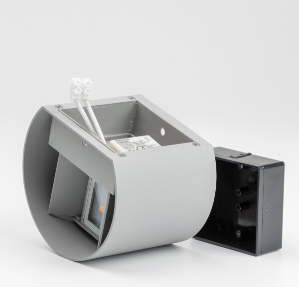 Brilagi - Applique a LED da esterno RONDO LED/6W/230V grigio IP54