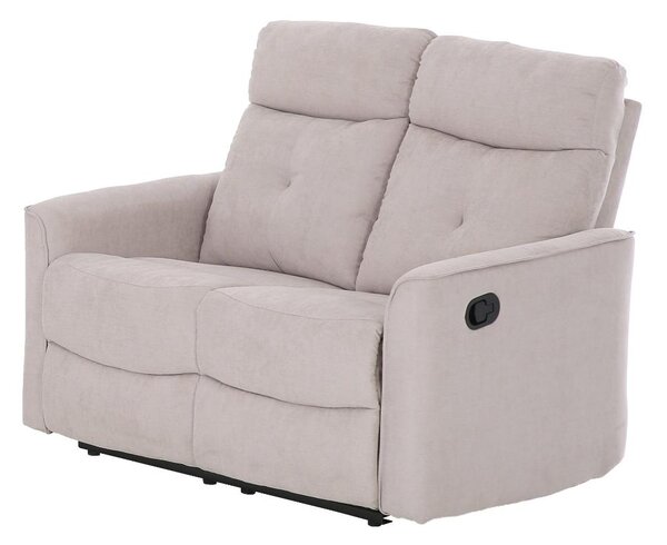 Amicasa Divano Relax 2 Posti Moderno Schienale Reclinabile Poggiapiedi estraibile Meccanismo Manuale in Velluto Dimensioni 134x96x103 cm colore Tor