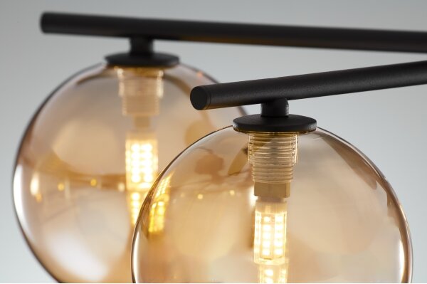 Jupiter 2047 - Lampadario a plafone PRATO 5xG9/10W/230V nero/beige