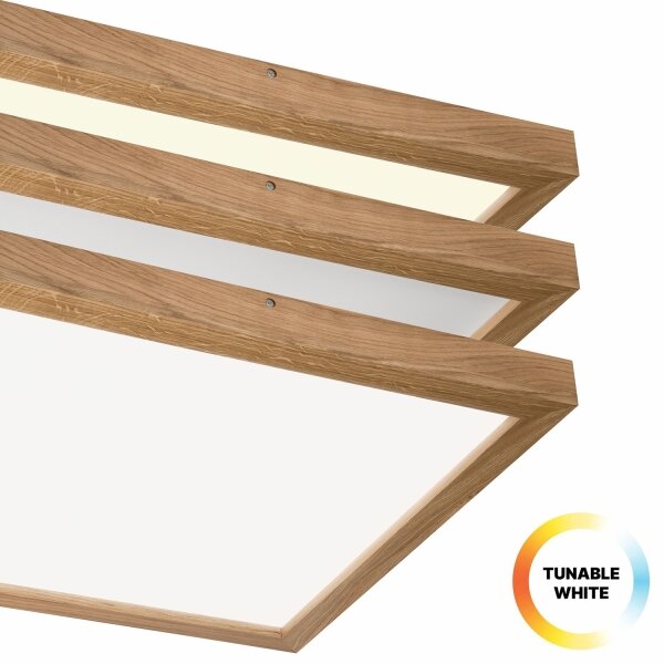 Brilagi-Luce LED dimmerabile WOODY FRAME LED/50W/230V quercia 60x60 cm IP44 + +TC
