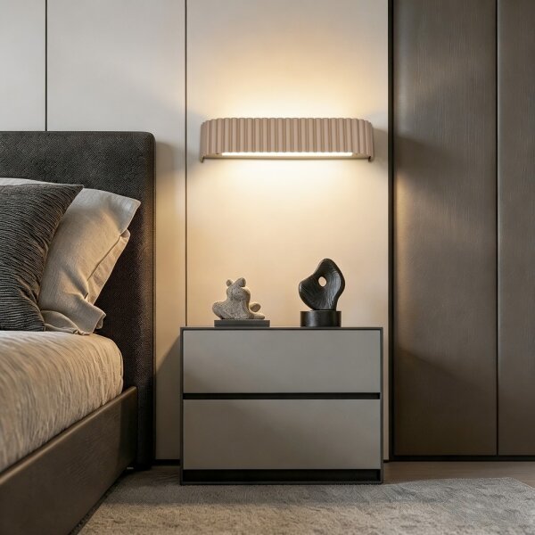 Brilagi - Lampada da parete LED dimmerabile FALCON MODERN LED/14W/230V 40 cm beige +DO