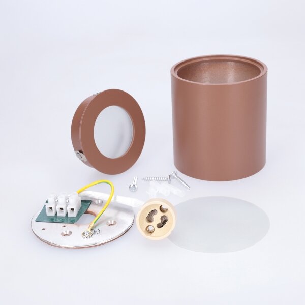 Brilagi - Faretto da bagno MIA 1xGU10/30W/230V 84x80 mm marrone IP54