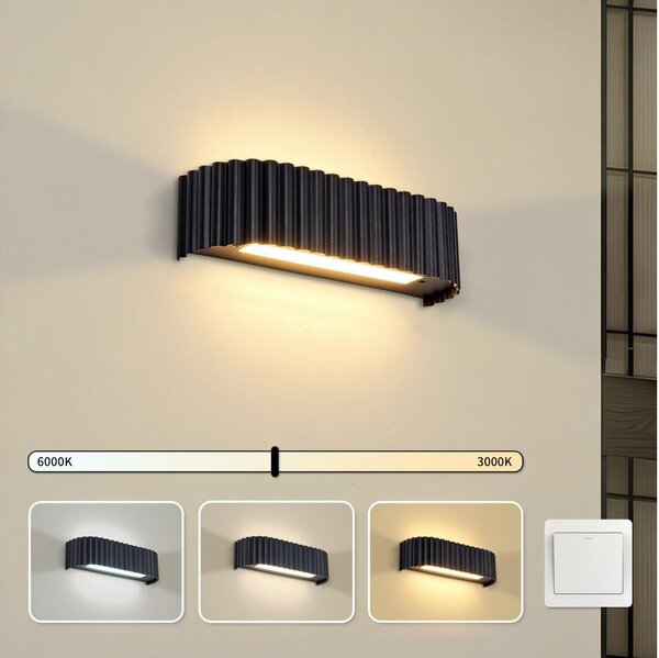Brilagi - Applique LED FALCON MODERN LED/10W/230V 30 cm 3000/4500/6000K nera