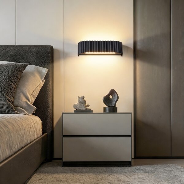 Brilagi - Applique LED FALCON MODERN LED/10W/230V 30 cm 3000/4500/6000K nera