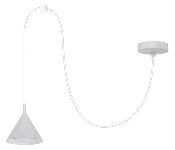 Brilagi - Lampadario a cavo CONE SINGLE SPIDER 1xGX53/15W/230V bianco
