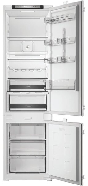 Whirlpool Frigorifero da Incasso Combinato Capacit 300 Litri Classe energetica E Raffreddamento No Frost colore Zinc Metal - WHK2 5322 B4E