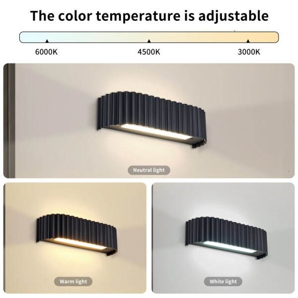 Brilagi - Applique LED FALCON MODERN LED/10W/230V 30 cm 3000/4500/6000K nera