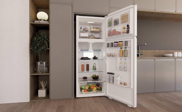 Haier Frigorifero Doppia Porta Capacit 464 Litri Classe energetica E Raffreddamento No Frost colore Bianco - HPR5718ENPW