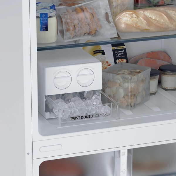 Haier Frigorifero Doppia Porta Capacit 464 Litri Classe energetica E Raffreddamento No Frost colore Bianco - HPR5718ENPW