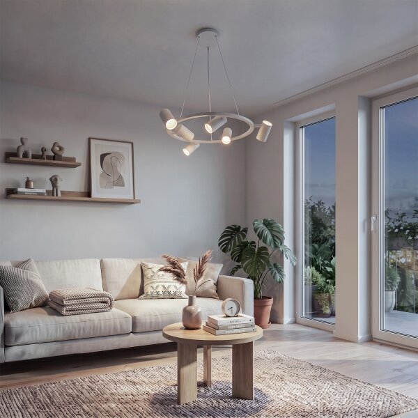 BRILAGI - Lampadario a sospensione con cavo SELE 6xGU10/30W/230V bianco