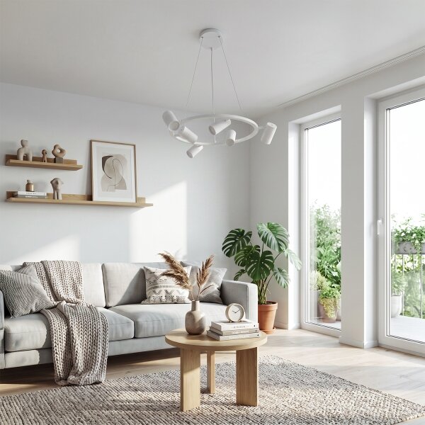 BRILAGI - Lampadario a sospensione con cavo SELE 6xGU10/30W/230V bianco