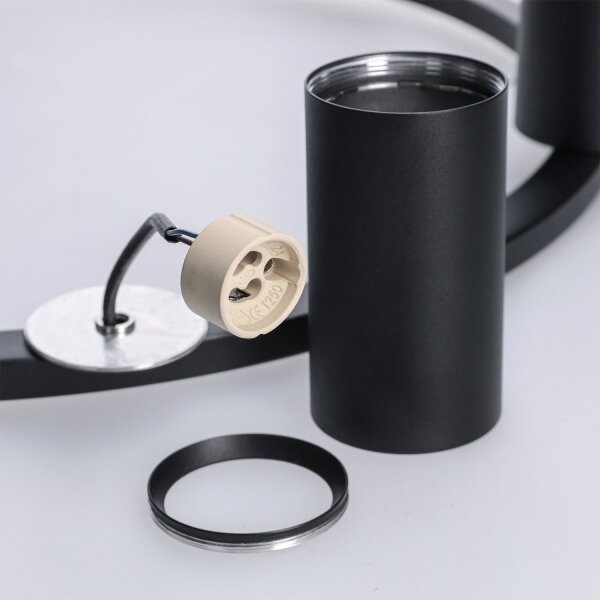 BRILAGI - Lampadario sospeso con cavo SELE 6xGU10/30W/230V nero