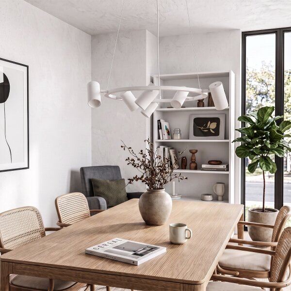 BRILAGI - Lampadario a sospensione con cavo SELE 6xGU10/30W/230V bianco