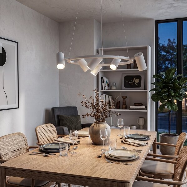 BRILAGI - Lampadario a sospensione con cavo SELE 6xGU10/30W/230V bianco