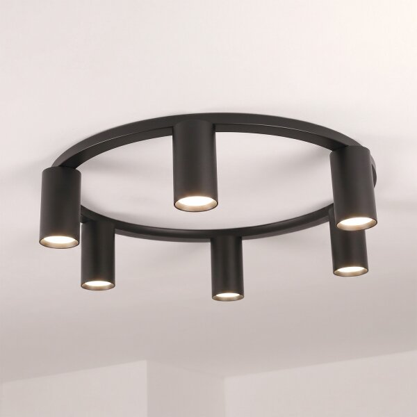 BRILAGI - Lampada da soffitto SELE 6xGU10/30W/230V nera