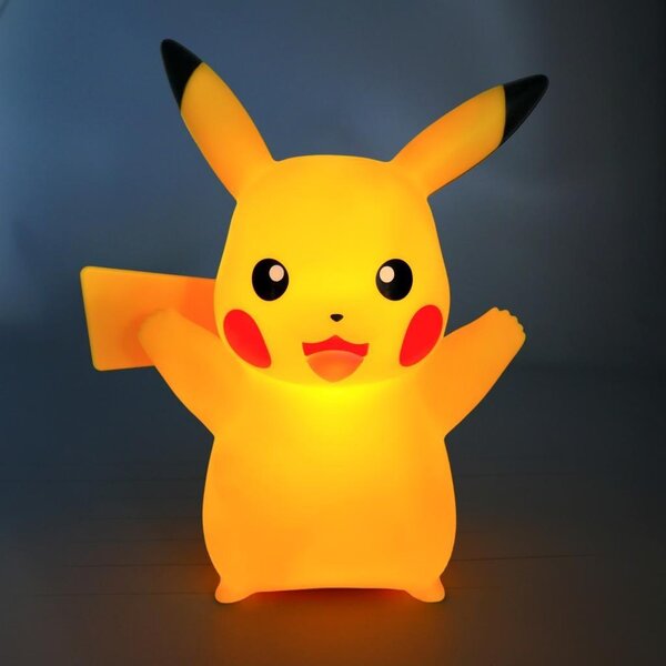 TEKNOFUN Lampada Da Tavolo Stile Moderno in Plastica ABS Forma Decorativa Touch Dimensioni colore - GLAM0017 PIKACHU HAPPY