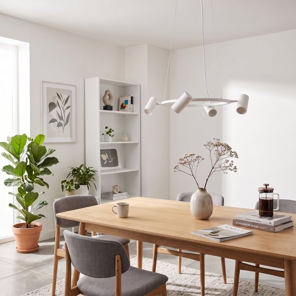 BRILAGI - Lampadario a sospensione su cavo SELE 6xGU10/30W/230V bianco
