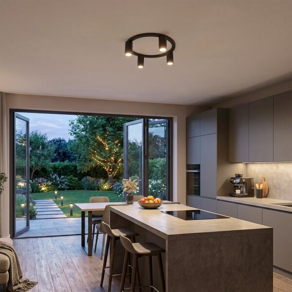 BRILAGI - Lampada da soffitto SELE 4xGU10/30W/230V nera