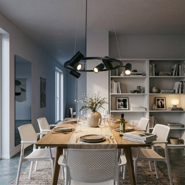 BRILAGI - Lampadario a sospensione con cavo SELE 6xGU10/30W/230V nero