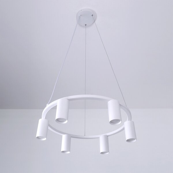 BRILAGI - Lampadario a sospensione su cavo SELE 6xGU10/30W/230V bianco